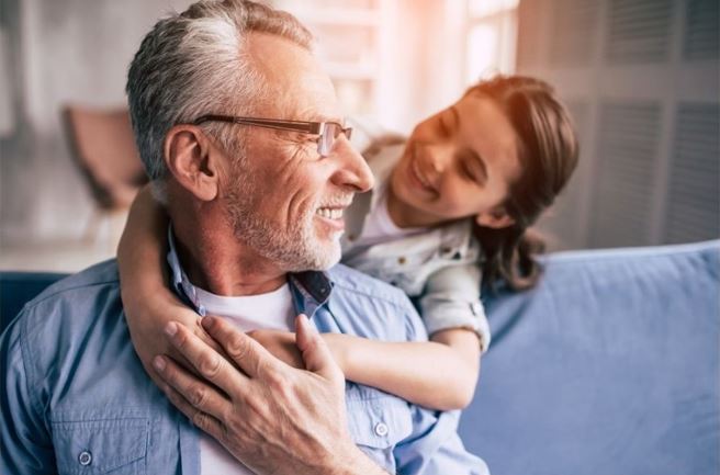 Girl hugging her grandpa with Life Insurance in Perrysburg, OH