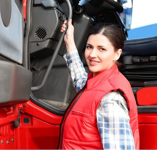 Woman trucker with local truck insurance in Defiance, OH